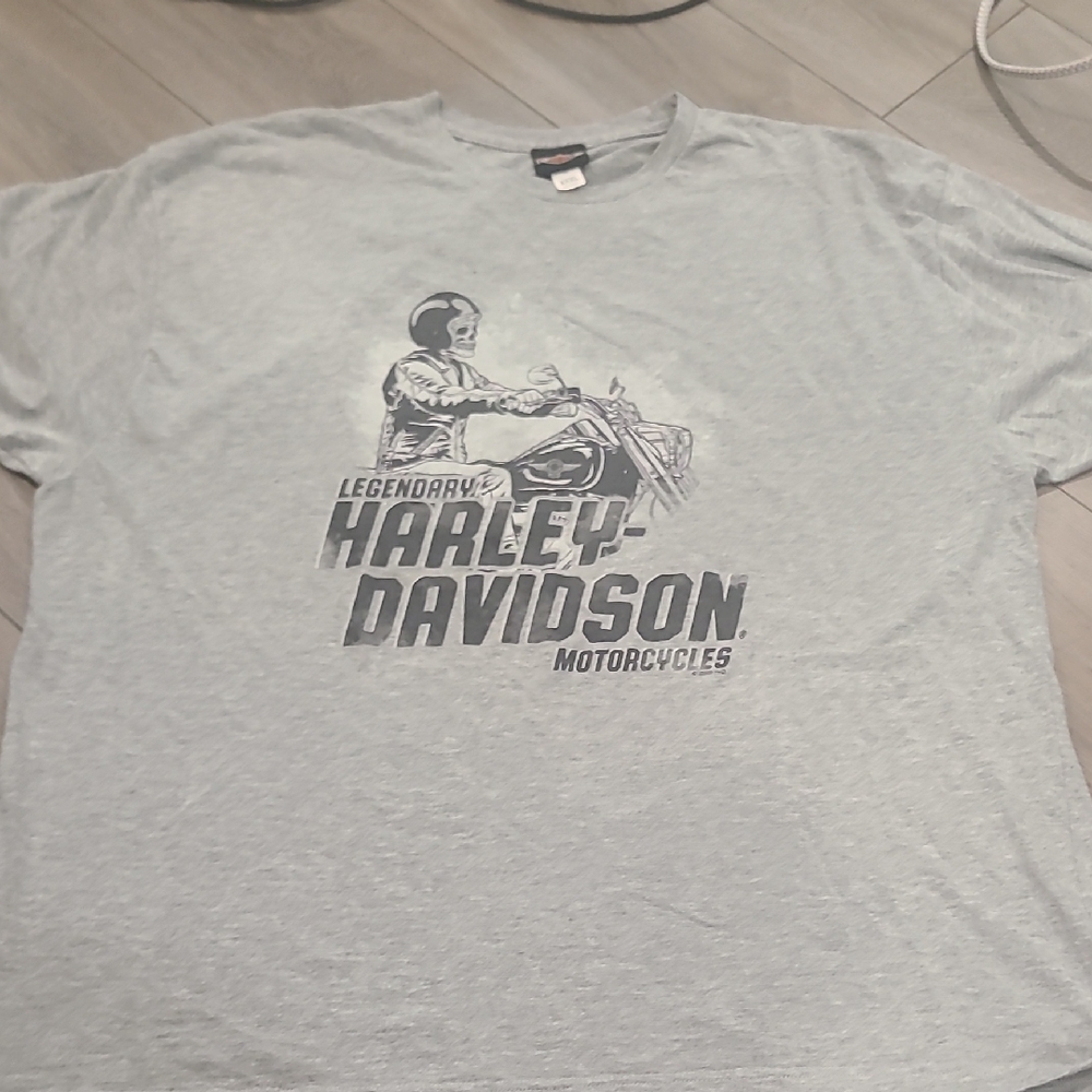 Harley-Davidson Light Gray Motorcycle Graphic Tee